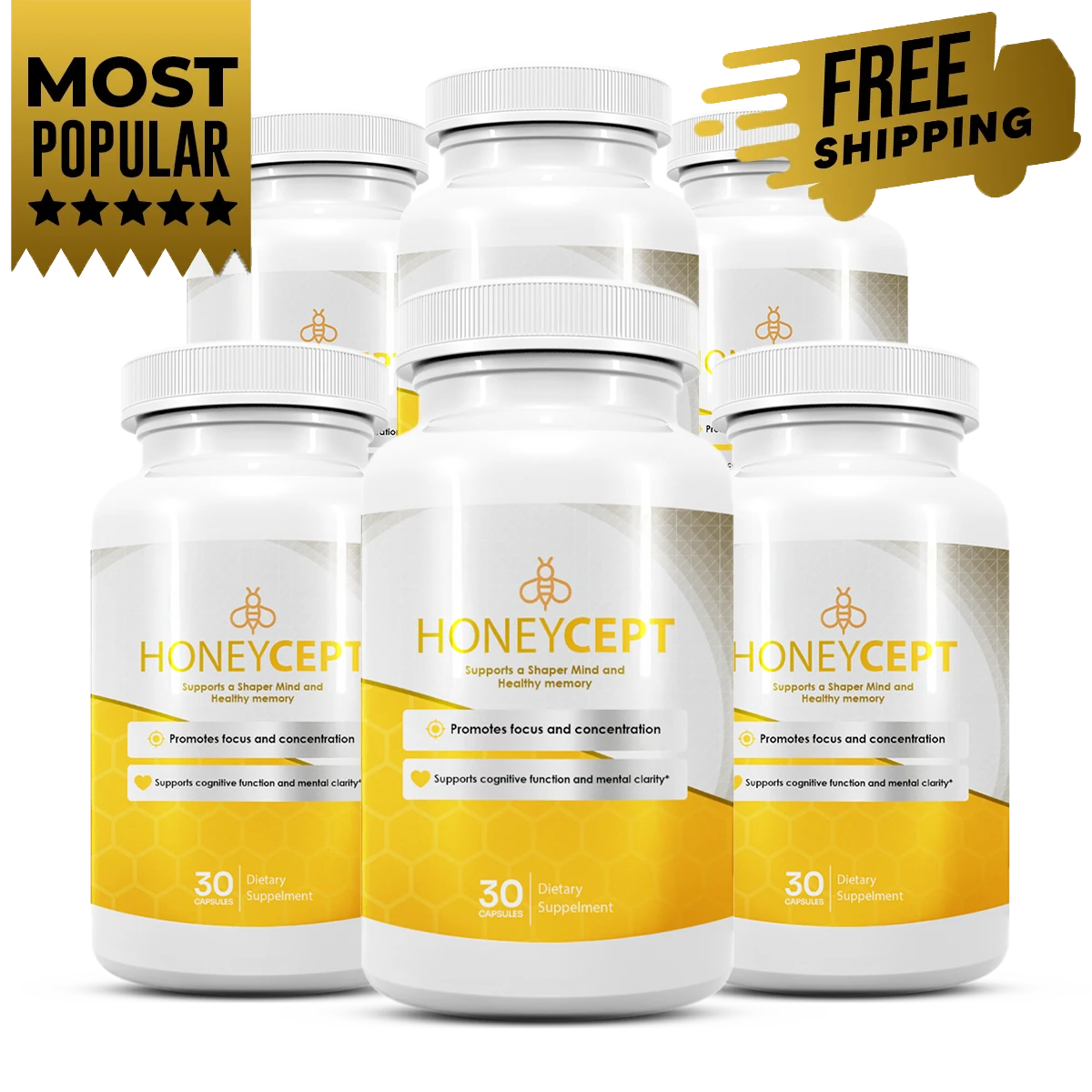 HoneyCept 6 Bottle Bundle Best Value Package